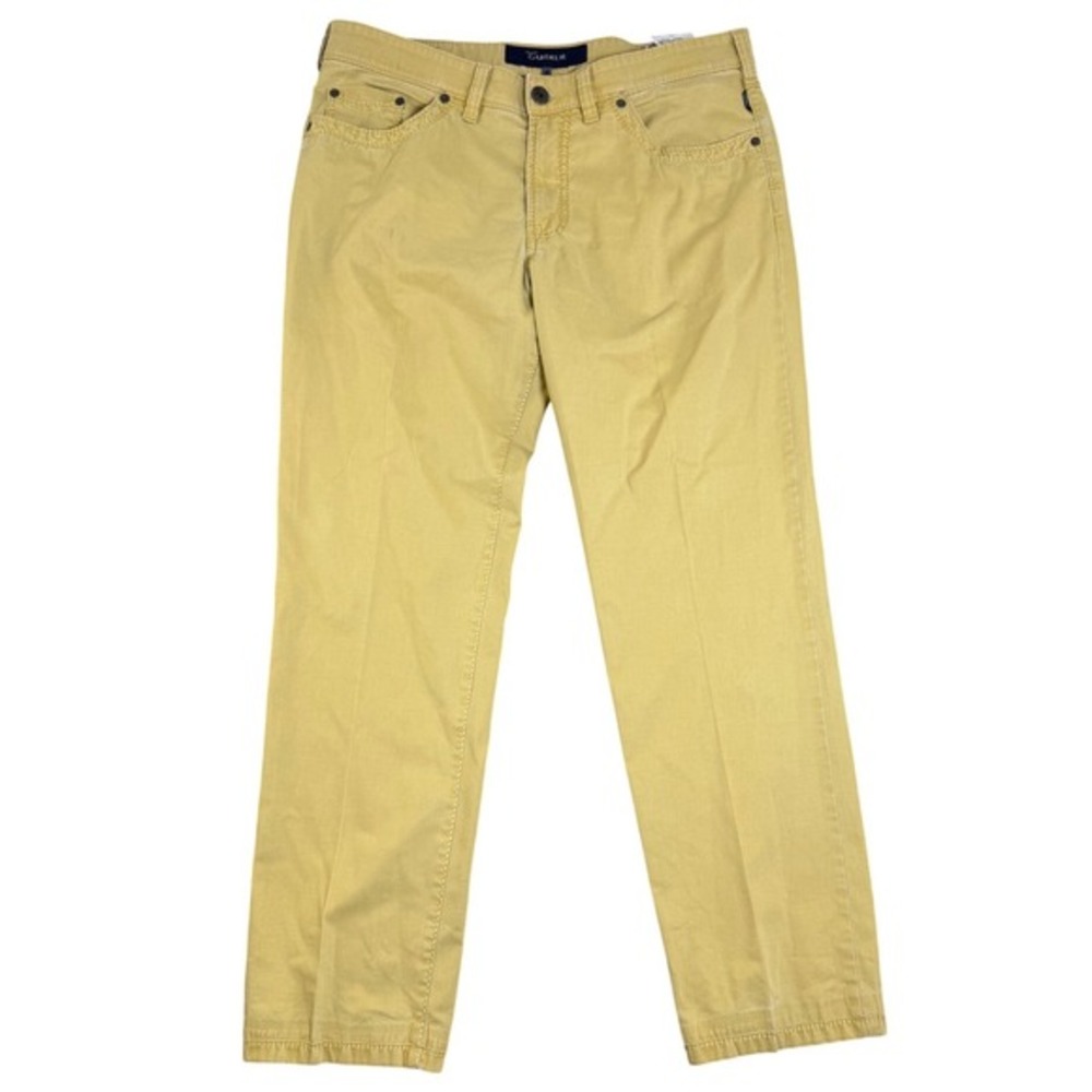 Atelier Gardeur Men NEVIO-2 Regular Fit Khaki Chino Pants Size 35/34